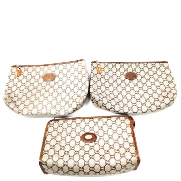 Gucci Clutch Shoulder Bag PVC Canvas Browns - Picture 3 of 4